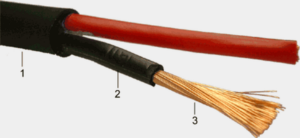 Gotham SPK 2 x 4.0mm² High flexible PVC Speaker cable - 1M