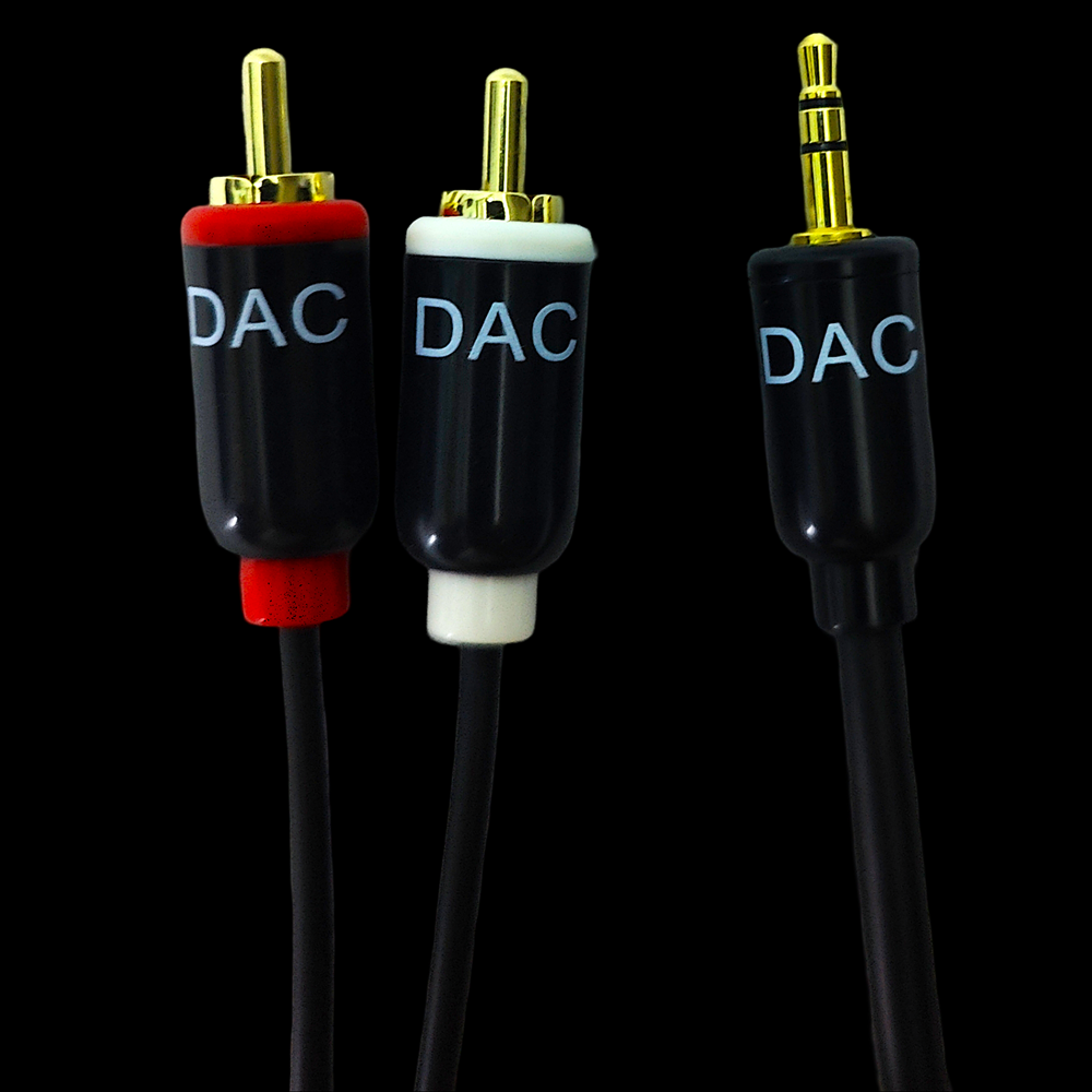 DAC IPO182 3.5mm Stereo EP to RCA Interconnect